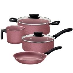 Conjunto de Panelas C/4 Peças Antiaderente Linz Tramontina Sortido Ref:9004