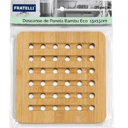Descanso De Panela Bambu 14x14cm Fratelli R- 9148
