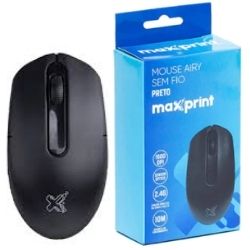 Mouse Airy Sem Fio Preto 2.4G 1600Dip Maxprint Ref:60000139