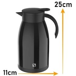 Bule Termico Elegance 1L Preto Soprano Ref:9565 - Imagem 3