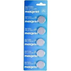 Bateria de Lithium CR2032 3V C/5un Maxprint Ref:758604