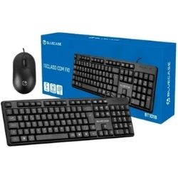 Kit Teclado e Mouse Com Fio1,50m Preto CF1001 USB2.0 Maxprint Ref:60000156