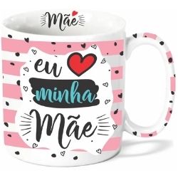 Caneca Porcelana Reta 300ml Mãe Premium Sem Caixa Unita Ref: UT11-20