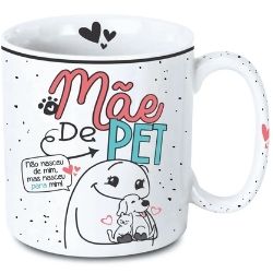 Caneca Porcelana Reta 300ml Mãe Spot Sem Caixa Unita Ref:UT11-18
