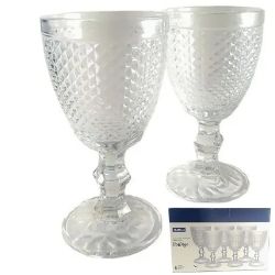 Jogo Taça P/ Agua Sidera C/6un Cristal 400ml P Fratelli Ref:2539