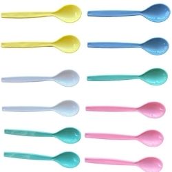 Colher de Plastico Infantil Cores Sortidas Tritec Ref:616