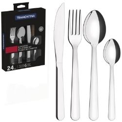 Jogo Faqueiro Inox Malibu C/24pçs Tramontina Ref:23798/046