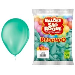 Balão Redondo Tiffany  N°7 C/50 São Roque Ref : 5750