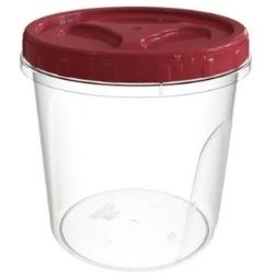 Pote Lock de Plastico Redondo C/Tampa Rosca1,65L Sortido MB Ref:3674PT