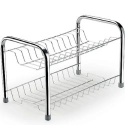 Escorredor de Louça Berço Tubo 14 Divisórias Cromado Arthi Ref:1074