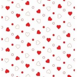 Saco de Presente Tr C/50 11x20 Heart Gala Ref - 912