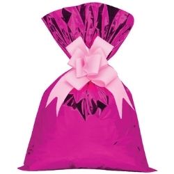 Saco de Presente C/25un 58x89 Metal Pink Gala Ref:722