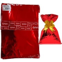 Saco de Presente C/50un 35x53 Metal Vermelho Gala Ref:702