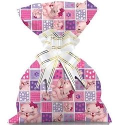 Saco de Presente C/50un 25x35 Little Cat Gala Ref:199