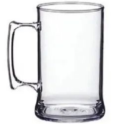 Caneca Chopp Acrilica 350ml Transparente R-233