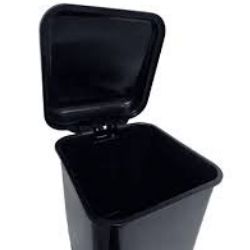 Lixeira Giplas Com Pedal de 14,5L Cor Preto Ref: 2011-3 - Imagem 2