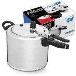 Panela Pressão Expressa 7L Polida Aluminio Nigro Ref:97198