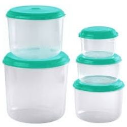 Conjunto Potes Mantimentos Giplas C/5un Redondo 600ml/1L/3L/6L Decorados Sortidos Ref:1208-000 - Imagem 2
