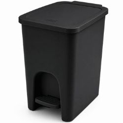 Lixeira Giplás Com Pedal de 8Litros Cor Preto Ref:2014-3