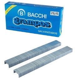 Grampo STCR 26/6 Galvanizado C/5000un Bacchin Ref:22950