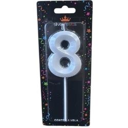 Vela Pick Branca N°8 (CX/25un) Silver Ref:VCB08