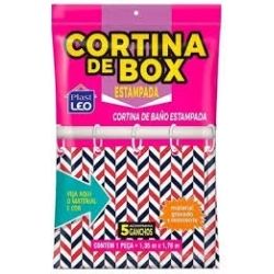 Cortina de Box 1,35x1,78m  Estampada Sortido Plastleo Ref:310-910