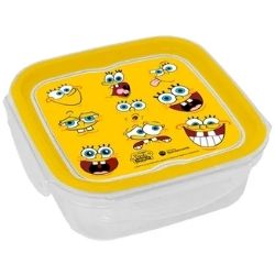 Sanduicheira C/Trava 640ml Bob Esponja Bnadeirante Ref:09650506