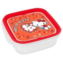 Sanduicheira C/Trava Hello Kitty 640ml Bandeirante Ref:9650502
