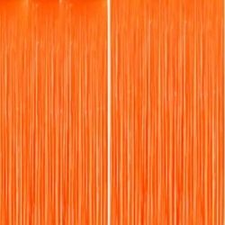 Cortina Decorativa Metalizada Laranja 100x200cm (PCT/12un) Silver Ref:HA364