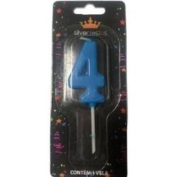 Vela Pick Azul N°4 (CX/25un) Silver Ref:VCA04