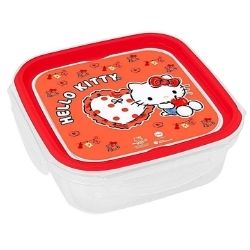 Sanduicheira C/Trava 900ml Hello Kitty Bandeirante Ref:09650507