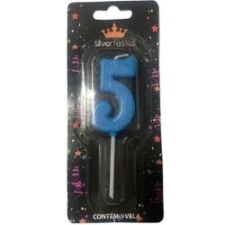 Vela Pick Azul N°5 (CX/25un) Silver Ref:VCA05
