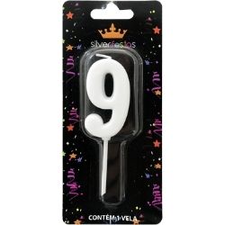 Vela Pick Branca N°9 (CX/25un) Silver Ref:VCB09