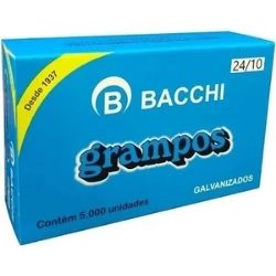 Grampo 24/10 Galvanizado C/5000un Bacchin Ref:22356