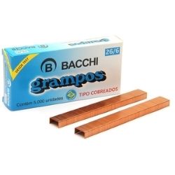 Grampo 26/6 Cobreado C/5000un Bacchin Ref:21595