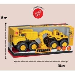 Brinq Bs Toys Mini Constructor Basculante Na Caixa Ref:598 - Imagem 2