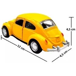 Brinq Polibrinq Carrinho Mini Fusca Plástico C/Fricção Sortido (CX/12un) Ref:CAR905 - Imagem 2