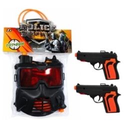Brinq Polibrinq Kit Police shoot 2 Pistolas+1Arma Ref:BQ16