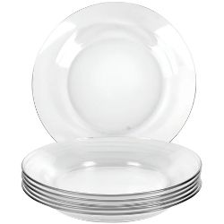 Prato Fundo de Vidro Transparente Kaema R-945