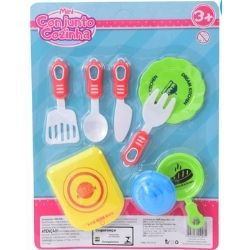 Brinq Mini toys Kit Talheres C/5pçs Ref:914