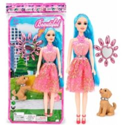 Brinq Brinkmax Boneca Beautiful Girl  C/ Acessórios Ref: MKQ872226