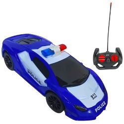 Brinq Pop Carro de Controle Remoto Policia 2 Funções 35cm Ref: TOY23050